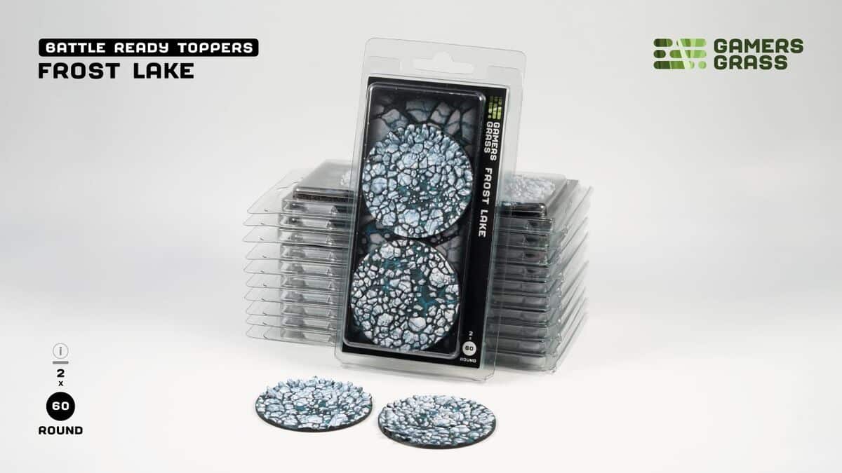 Gamers grass Frost Lake Round 60mm x2 – Image 2